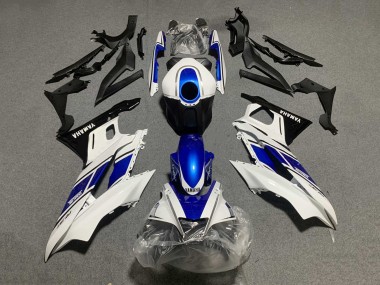 2019-2021 Yamaha YZF R3/R25 Motorcycle Fairings - White Blue Black Yamalube UK