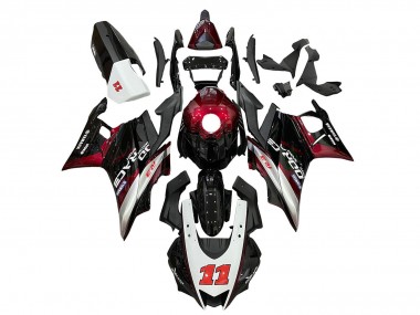 2019-2021 Yamaha YZF R3/R25 Motorcycle Fairings - White Red Black 11 UK