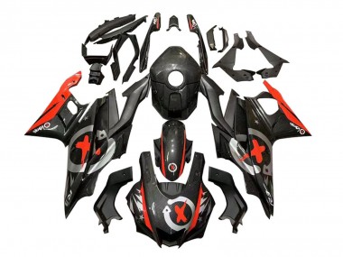 2019-2021 Yamaha YZF R3/R25 Motorcycle Fairings - Red Black Carbon Fiber UK