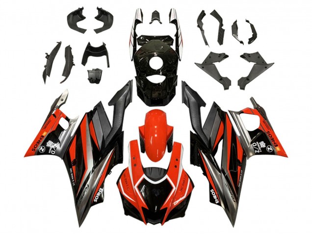 2019-2021 Yamaha YZF R3/R25 Motorcycle Fairings - Red Grey Black ENEOS UK