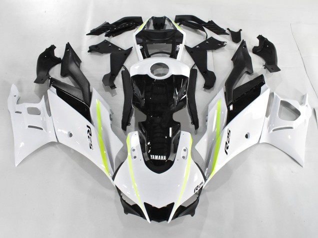 2019-2021 Yamaha YZF R3/R25 Motorcycle Fairings - White Green Black UK