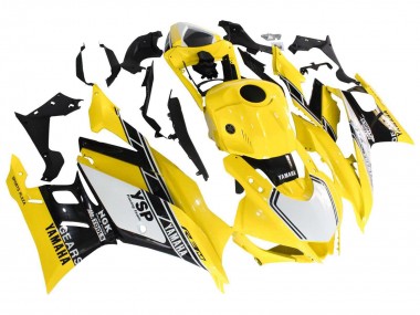 2019-2021 Yamaha YZF R3/R25 Motorcycle Fairings - Yellow White Black Stripe UK