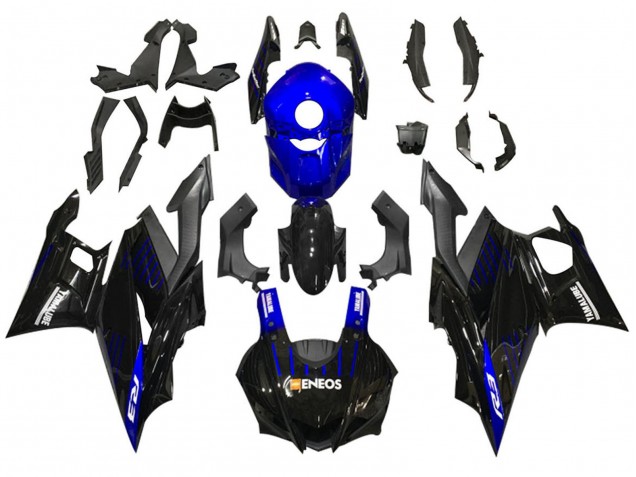 2022-2024 Yamaha YZF R3/R25 Motorcycle Fairings - Blue Black ENEOS Yamalube UK
