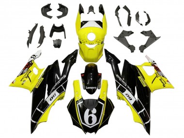2022-2024 Yamaha YZF R3/R25 Motorcycle Fairings - Yellow White Black Lenovo 6 UK