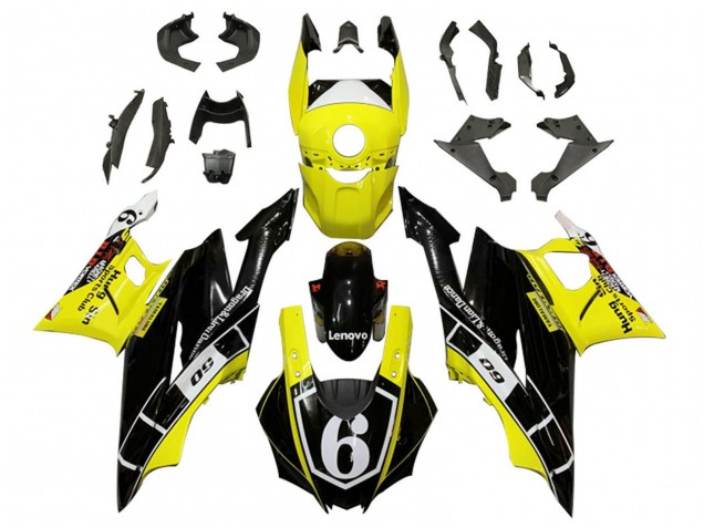 2022-2024 Yamaha YZF R3/R25 Motorcycle Fairings - Yellow White Black Lenovo 6 UK