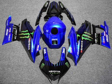 2022-2024 Yamaha YZF R3/R25 Motorcycle Fairings - Blue Green Black Monster ENEOS Yamalube UK