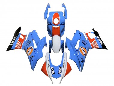 2022-2024 Yamaha YZF R3/R25 Motorcycle Fairings - Blue Orange White Gulf UK