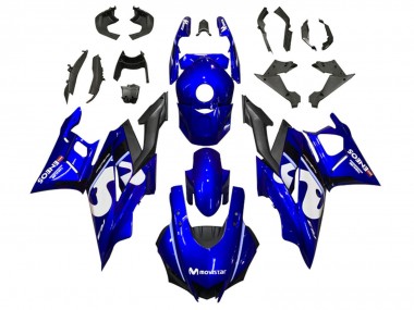 2022-2024 Yamaha YZF R3/R25 Motorcycle Fairings - Blue White Black MoviStar ENEOS UK