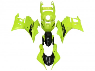 2022-2024 Yamaha YZF R3/R25 Motorcycle Fairings - Neon Green Glossy Black UK