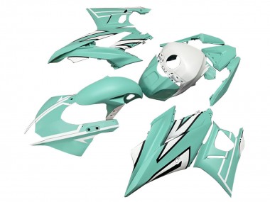 2022-2024 Yamaha YZF R3/R25 Motorcycle Fairings - Light Green White Black Stripe UK