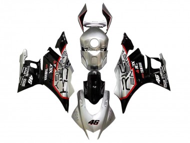 2022-2024 Yamaha YZF R3/R25 Motorcycle Fairings - Silver Red Black 46 UK