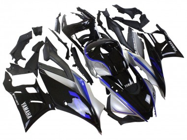 2022-2024 Yamaha YZF R3/R25 Motorcycle Fairings - Silver Blue Glossy Black UK