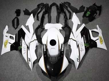 2022-2024 Yamaha YZF R3/R25 Motorcycle Fairings - White Black Green Monster UK