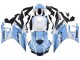 2022-2024 Yamaha YZF R3/R25 Motorcycle Fairings - White Light Blue UK