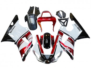 2000-2001 Yamaha YZF 1000 R1 Motorcycle Fairing - Red White Glossy Black UK