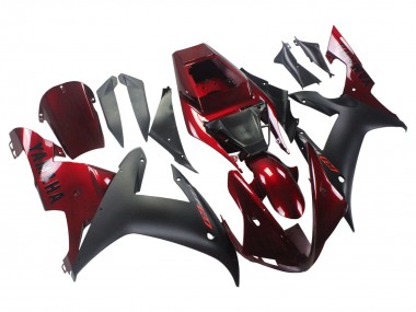 2002-2003 Yamaha YZF 1000 R1 Motorcycle Fairing Kits - Red Matte Black UK