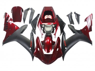 2002-2003 Yamaha YZF 1000 R1 Motorcycle Fairing Kits - Red Matte Black UK