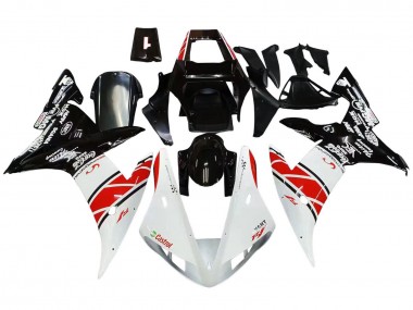 2002-2003 Yamaha YZF 1000 R1 Motorcycle Fairings - White Red Black Castrol UK