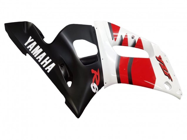 1998-2002 Yamaha YZF 600 R6 Motorcycle Fairings - White Red Glossy Black UK