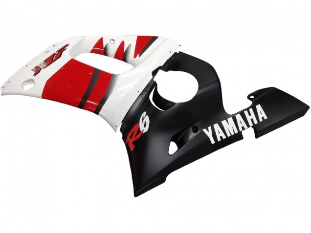 1998-2002 Yamaha YZF 600 R6 Motorcycle Fairings - White Red Glossy Black UK