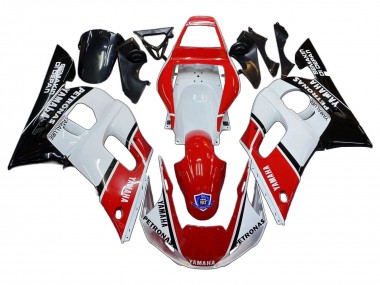 1998-2002 Yamaha YZF 600 R6 Motorcycle Fairings - White Red Black Petronas Yamalube 50th UK