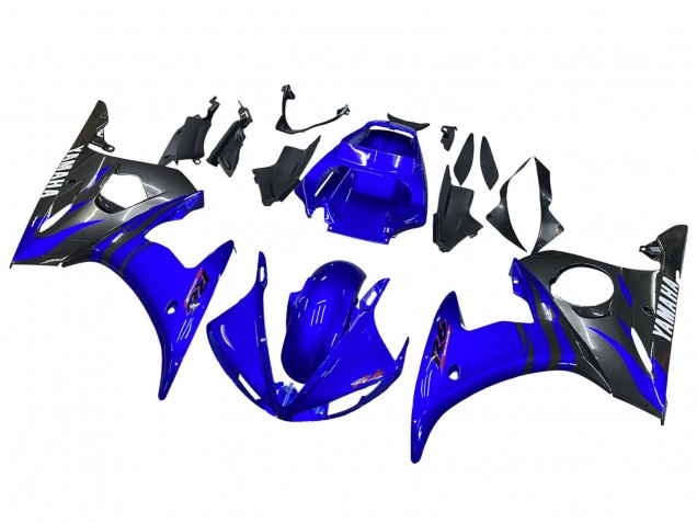 2006-2009 Yamaha YZF R6S Motorcycle Fairings - Blue Black UK
