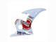2006-2009 Yamaha YZF R6S Motorcycle Fairings - White Red Lucky Strike Motul UK