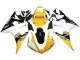 2006-2009 Yamaha YZF R6S Motorcycle Fairings - Yellow White Glossy Black UK