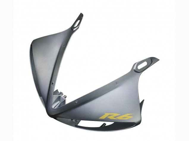 2006-2009 Yamaha YZF R6S Motorcycle Fairings - Matte Grey Matte Black Gold Decals UK