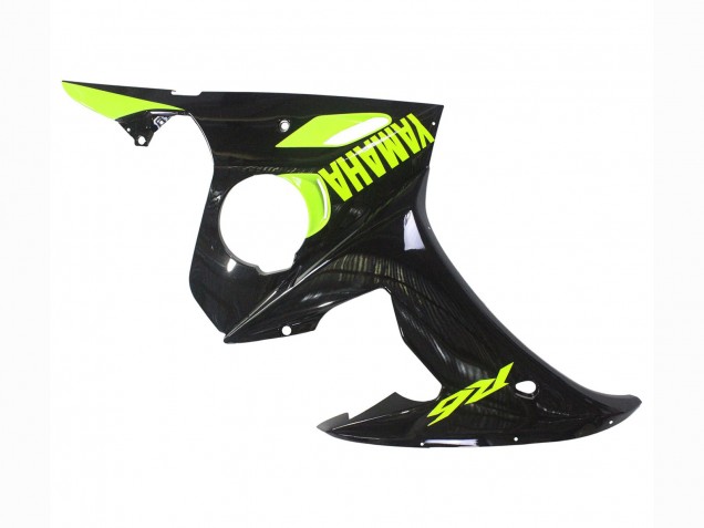 2006-2009 Yamaha YZF R6S Motorcycle Fairings - Glossy Black Neon Yellow UK