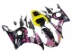2006-2009 Yamaha YZF R6S Motorcycle Fairings - Yellow Pink Glossy Black Rossi Repsol 46 UK