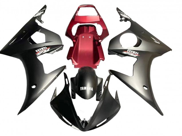 2006-2009 Yamaha YZF R6S Motorcycle Fairing - Red Matte Black UK