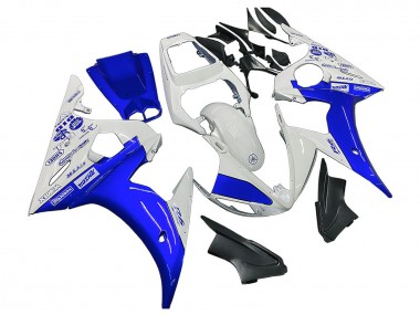 2006-2009 Yamaha YZF R6S Motorcycle Fairings - White Blue GYTR UK