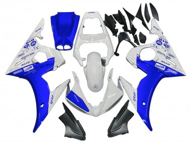 2006-2009 Yamaha YZF R6S Motorcycle Fairings - White Blue GYTR UK