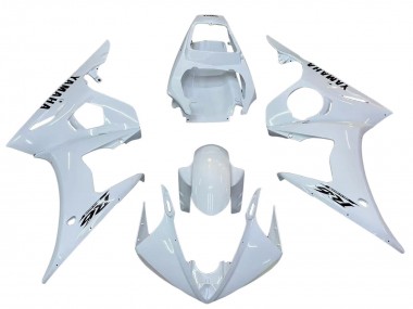 2006-2009 Yamaha YZF R6S Motorcycle Fairings - White Black Decals UK