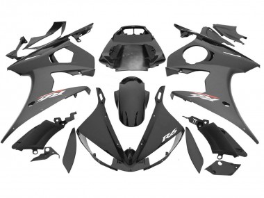 2006-2009 Yamaha YZF R6S Motorcycle Fairings - Glossy Black Matte Black UK