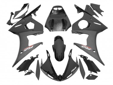 2006-2009 Yamaha YZF R6S Motorcycle Fairings - Glossy Black Matte Black UK