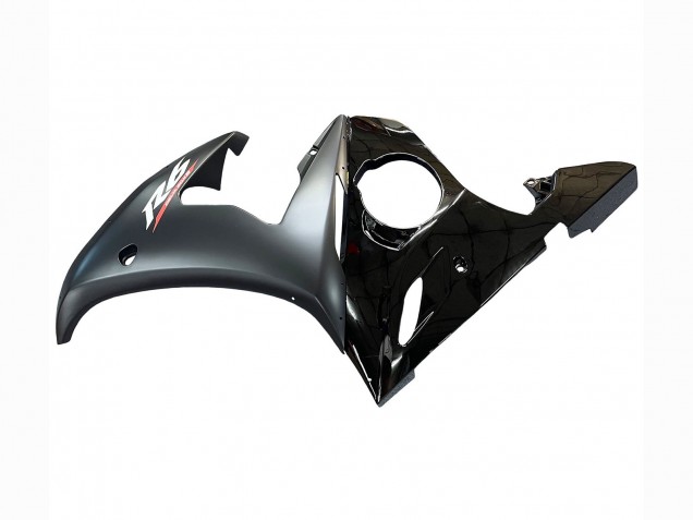 2006-2009 Yamaha YZF R6S Motorcycle Fairings - Glossy Black Matte Black Gold Chameleon UK