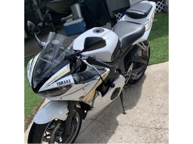 2003-2004 Yamaha YZF R6 Motorcycle Fairings - White Gold UK
