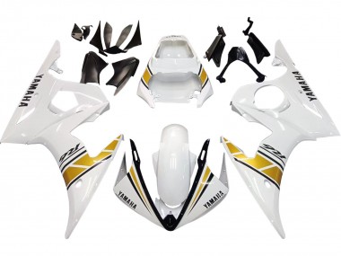 2003-2004 Yamaha YZF R6 Motorcycle Fairings - White Gold UK