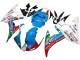 2005 Yamaha YZF 600 R6 Motorcycle Fairings - Light Blue White Green Red Kastinee Dunlop Motul UK