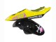 2005 Yamaha YZF 600 R6 Motorcycle Fairings - Black Pink Yellow Repsol 46 UK