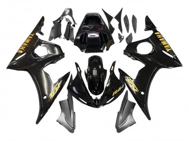 2005 Yamaha YZF 600 R6 Motorcycle Fairings - Black Gold UK