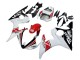 2005 Yamaha YZF 600 R6 Motorcycle Fairings - White Black Red Motul UK