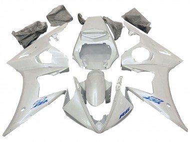 2005 Yamaha YZF 600 R6 Motorcycle Fairings - White Blue UK