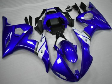 2005 Yamaha YZF 600 R6 Motorcycle Fairings - Blue White UK
