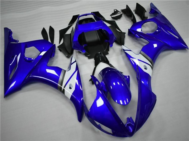 2005 Yamaha YZF 600 R6 Motorcycle Fairings - Blue White UK