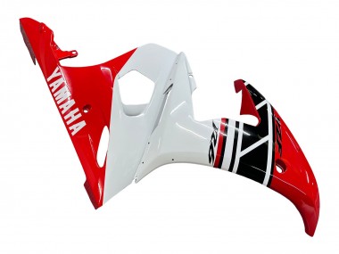 2005 Yamaha YZF 600 R6 Motorcycle Fairings - White Red Glossy Black UK