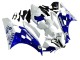2006-2007 Yamaha YZF 600 R6 Motorcycle Fairings - White Blue Jordan UK