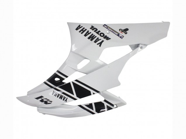 2006-2007 Yamaha YZF 600 R6 Motorcycle Fairings - White Glossy Black Motul Michelin UK
